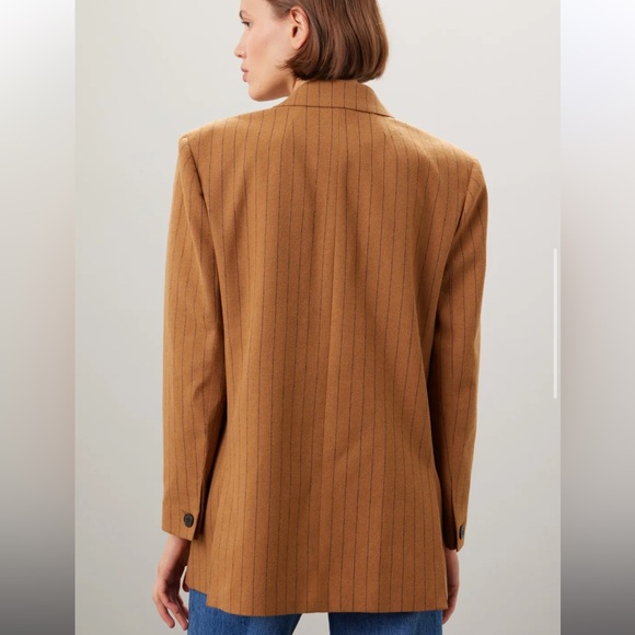 Madewell Oversized Blazer in Pinstripe - Picture 3 of 5